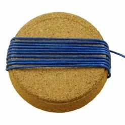 Remise ⭐ Czech Beads Exclusive Fil Shamballa 11M De 36,1 Ft 12Yds Foncé, Bleu Saphir Coton Ciré Cordon De Perles Décoratives Chaîne Tressée En Co ❤️