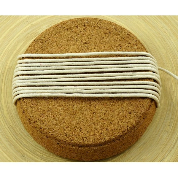 Tout neuf 💯 Czech Beads Exclusive Fil Shamballa 11M De 36,1 Ft 12Yds Ivoire Blanc Crème, Beige Coton Ciré Cordon De Perles Décoratives Chaîne Tressé 🥰 – Image 2