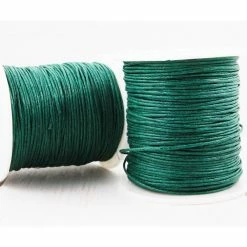 Grosses soldes 😍 Czech Beads Exclusive Fil Shamballa 18.3 M 60ft 20yrd Inde Saphir Vert Coton Ciré Cordon De Perles Décoratives Chaîne Tressée En Corde T ✔️