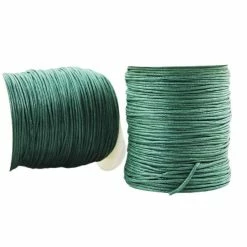 Tout neuf 🎉 Czech Beads Exclusive Fil Shamballa 18.3 M 60ft 20yrd Vert Forêt Coton Ciré Cordon De Perles Décoratives Chaîne Tressée En Corde Torsadé 💯