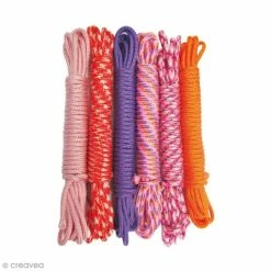 Remise 🥰 Graine Créative Fil Paracord Fil Creacord - Lola - 2 Mm X 3 M - 6 Pcs 👏