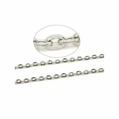 Sortie 😍 Creationloisirs Fil Métallique 10 Mètres Chaîne Maille Fine - Maille Gourmette - Argenté Mat 🎁