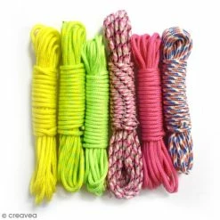 Meilleure affaire 🤩 Graine Créative Fil Paracord Fil Creacord - Rainbow - 3 M X 2 Mm - 6 Pcs ✨