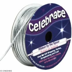 Promo ❤️ Fil Lurex Celebrate - Argenté - 1,6 Mm X 8 M 🛒