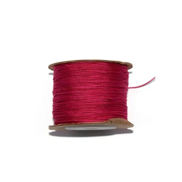 Budget ✔️ Fais-le Toi-même Fil De Jade Fil Nylon Tressé 0,8 Mm Fuchsia X1 M 💯