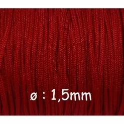 Le moins cher 💯 La Cuisine Des Perles 10m Fil De Jade 1,5mm Rouge Vif - Wrap - Shamballa 🎉