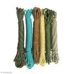 Budget 👏 Graine Créative Fil Paracord Fil Creacord - Savane - 2 Mm X 3 M - 6 Pcs 🎉