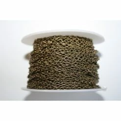 Budget ⌛ Fais-le Toi-même Fil Métallique Chaîne Métal 2 X 3 Mm Bronze X10 Cm 😍