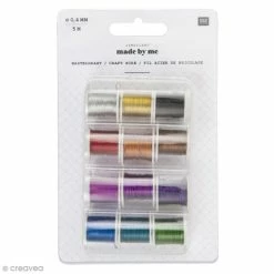 Budget 🤩 Rico Design Fil Métallique Fils Métalliques Pour Bricolage - 0,40 Mm X 3 M - 12 Pcs ⌛