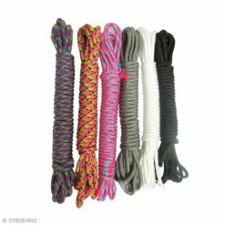 Meilleure affaire ❤️ Graine Créative Fil Paracord Fil Creacord - Fluo - 2 Mm X 3 M - 6 Pcs 🎁