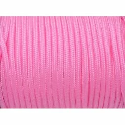 Vente flash 🔥 La Cuisine Des Perles Fil Paracord 2m Paracorde 3mm Cordon Nylon Tressé Rose Barbe À Papa 😍
