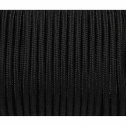 Remise 🌟 La Cuisine Des Perles Fil Paracord 2m Paracorde 3mm Cordon Nylon Tressé, Gainé Noir ✔️