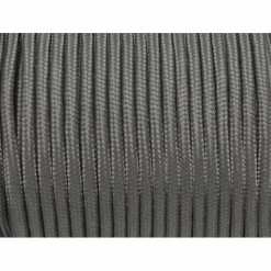 Bon marché ❤️ La Cuisine Des Perles Fil Paracord 2m Paracorde 3mm Cordon Nylon Tressé, Gainé Gris 😀