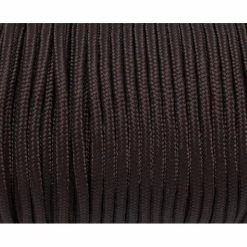 Vente flash 🎉 La Cuisine Des Perles Fil Paracord 2m Paracorde 3mm Cordon Nylon Tressé, Gainé Marron Foncé 💯