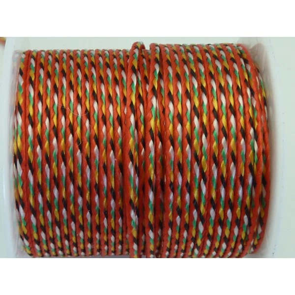 Acheter 😀 La Cuisine Des Perles Fil Nylon 4m De Fil Polyester, Nylon Tressé 1,7mm Multicolore 🌟