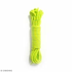 Sortie 😉 Graine Créative Fil Paracord Fil Creacord Bicolore - Jaune Fluo Sunset - 3 M X 2 Mm ⭐