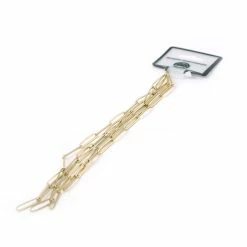 Tout neuf 🔥 Fais-le Toi-même Fil Métallique Chaine Maille Attache-tout 20x4x0,8 Mm Doré X10cm 🎉