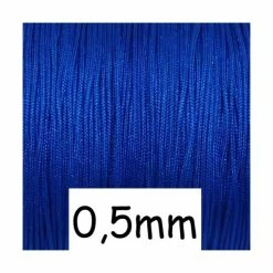 Offres ❤️ La Cuisine Des Perles 10m Fil De Jade Fin 0,5mm Bleu Vif Électrique Pour Bracelet Wrap, Shamballa Avec Perles Fines ⌛