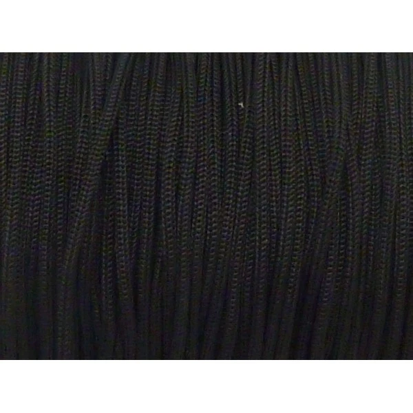 Promo 😀 La Cuisine Des Perles Fil De Jade 5m Fil, Cordon Polyester, Nylon Tressé 1mm Noir - Shamballa ⭐ – Image 2