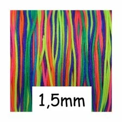 Tout neuf 🤩 La Cuisine Des Perles 10m Fil De Jade 1,5mm Multicolore Fluo Vif Rose, Jaune, Vert, Violet Idéal Bracelet Wrap 🔥