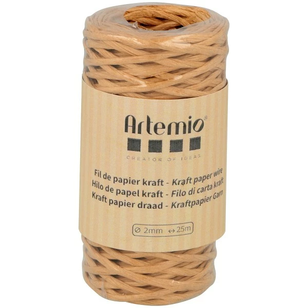 Budget 👍 Artemio Fil Métallique Fil De Papier Kraft Armé - 2 Mm - 25 M 🎁 – Image 2