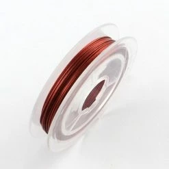 Remise 🤩 CHLOE-SHOP Fil Câblé Fil Acier Câblé 0.38 Mm Bordeaux X 10 M 😍