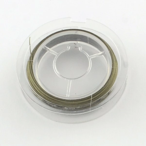 Promo 💯 CHLOE-SHOP Fil Câblé Fil Acier Câblé 0.38 Mm Vert Bronze X 10 M 👏 – Image 2