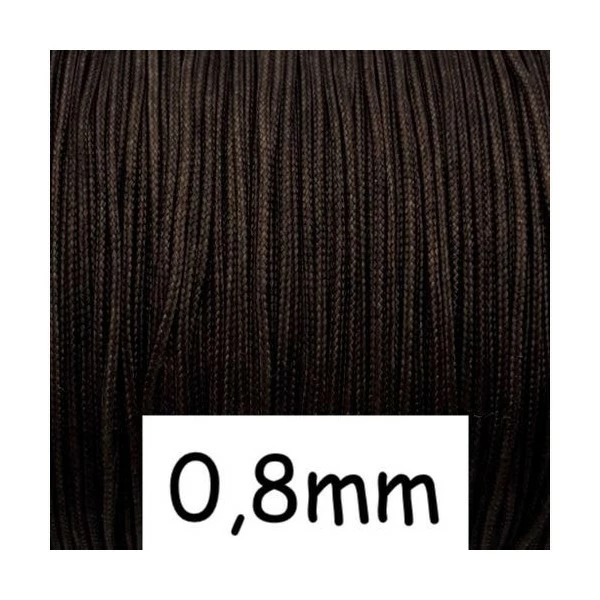 Meilleure affaire ✔️ La Cuisine Des Perles 10m Fil De Jade 0,8mm Marron Foncé - Bracelet Wrap - Shamballa 🎁