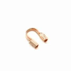 Meilleur prix 😍 Fais-le Toi-même Fil Câblé Protection / Passant U Rose Gold Pour Fil Cablé Ou Création Tissage Perles 4 Mm X10 🎉