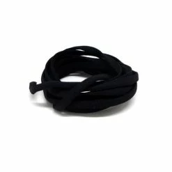Vente flash ✨ La Cuisine Des Perles Fil élastique 2m Elastique 4mm Noir Mat, Cordon Lycra Style Spaghetti 🎁