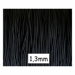 Budget 💯 La Cuisine Des Perles Fil élastique 5m Fil Élastique 1,3mm Noir - Idéal Création Couture, Diy ✔️