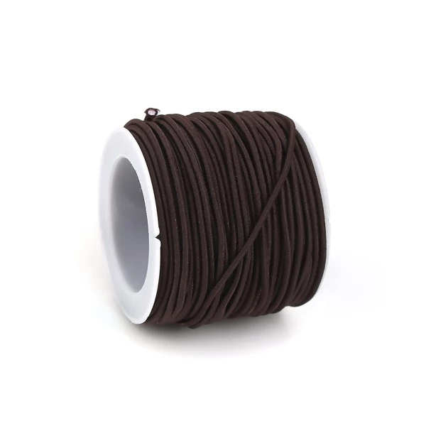 Tout neuf 😍 Perlesmania Fil Shamballa S11107804 Lot De 1 Rouleau De 20 Mètres élastique Fil Tressé 0.8mm Coloris Marron 😉