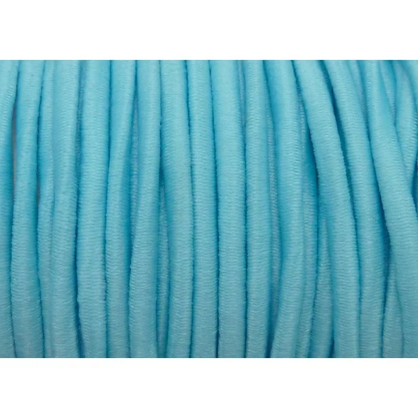 De gros 😀 La Cuisine Des Perles Fil élastique 4m Fil Élastique 2mm De Couleur Bleu Aigue Marine 😀 – Image 3