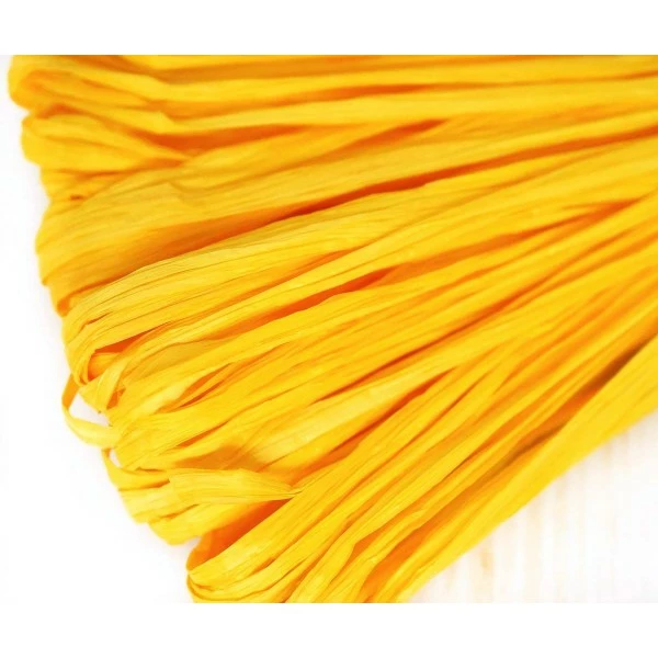 De gros 🎁 Czech Beads Exclusive Fil Nylon 5m Lumière Jaune Mat Plat Raphia Bande En Nylon De Broderie à La Main En Fil D'Orfèvrerie Luneville 🤩