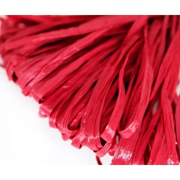 Tout neuf ✨ Czech Beads Exclusive Fil Nylon 5m Rouge Cerise Mat Plat Raphia Bande En Nylon De Broderie à La Main En Fil D'Orfèvrerie Luneville T 😀