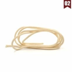 Promo 😀 Czech Beads Exclusive Fil Nylon 1m 3.3 Ft 1.1 M En Blanc Crème, Corde En Nylon De Décoration De Broderie Garniture Tressée Tour De C 👏