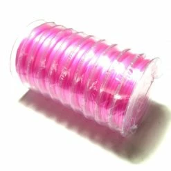 Coupon 🛒 Perlesmania Fil Shamballa 10 Bobines D'environ 10m De Fil ELASTIQUE CRISTAL 0.8mm Rose HN00210 🌟