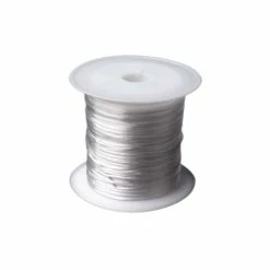 Nouveau 🔔 Czech Beads Exclusive Fil élastique 1pc Blanc Plat Élastique De Perles De Bijoux De Cordon 1mm, Des Fils De Nylon Et De Lignes, De Corde ✔️