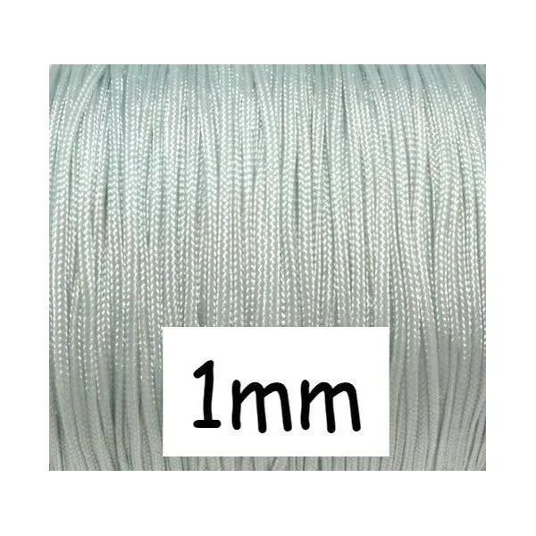 Meilleure vente ✔️ La Cuisine Des Perles 10m Fil De Jade 1mm Bleu Dragée Gris Très Clair - Idéal Bracelet Tressé 🔔