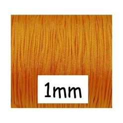 Vente flash 💯 La Cuisine Des Perles 10m Fil De Jade 1mm Orange Pour Bracelet Wrap 🛒