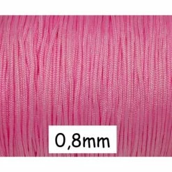 Sortie 🤩 La Cuisine Des Perles 10m Fil De Jade 0,8mm Rose Pour Bracelet Wrap, Shamballa 🔔