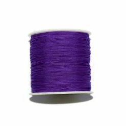 Tout neuf ✨ Fais-le Toi-même Fil De Jade Fil Nylon Tressé 0,8 Mm Violet X1 M 🤩