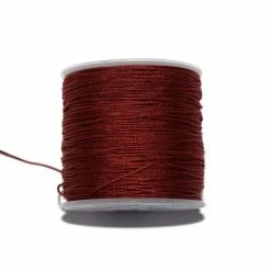 Acheter 🔔 Fais-le Toi-même Fil De Jade Fil Nylon Tressé 1 Mm Rouge Sienne X1 M ❤️