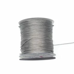 Budget 🎁 Fais-le Toi-même Fil De Jade Fil Nylon Tressé 1 Mm Gris Clair X1 M 🎁