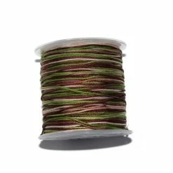 Budget 🤩 Fais-le Toi-même Fil De Jade Fil Nylon Tressé 1 Mm Multicouleurs (vert, Marron, Beige) X1 M 🎉