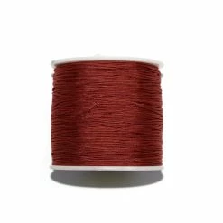 Sortie 🎉 Fais-le Toi-même Fil De Jade Fil Nylon Tressé 0,8 Mm Rouge Sienne X1 M ⭐