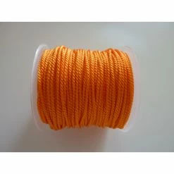 Vente flash 💯 La Cuisine Des Perles Fil Nylon Fil Polyester De Couleur Orange Vif Brillant 1mm ❤️