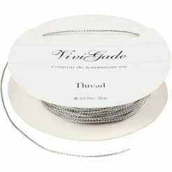 Budget 😍 Creativ Company Fil Lurex Cordelette Lurex 0,5 Mm - Argent - 10 M 🔔