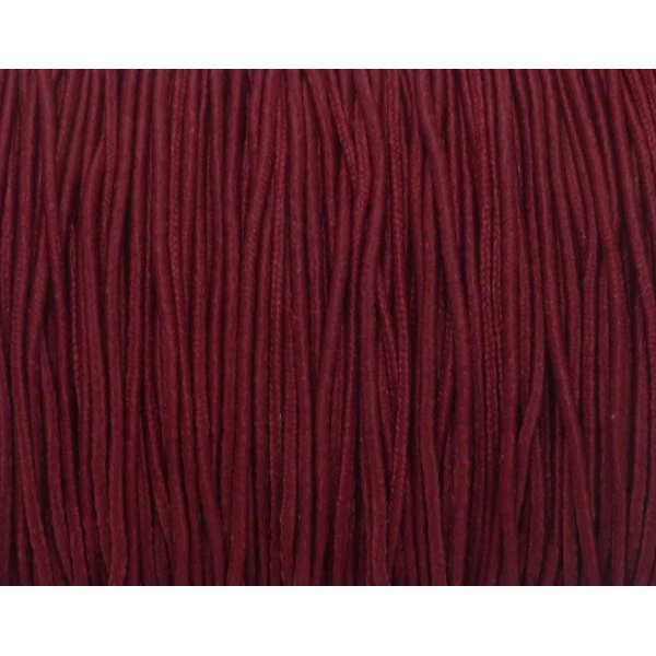 Tout neuf 🎉 La Cuisine Des Perles Fil élastique 5m Fil Élastique 1mm De Couleur Rouge Grenat, Bordeaux 😀 – Image 2